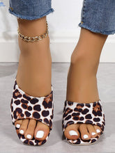 Sandales Léopard à Talon Chunky pour Femme